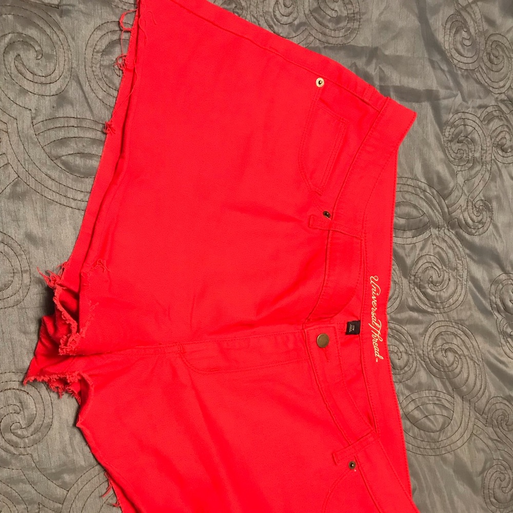 Red shorts